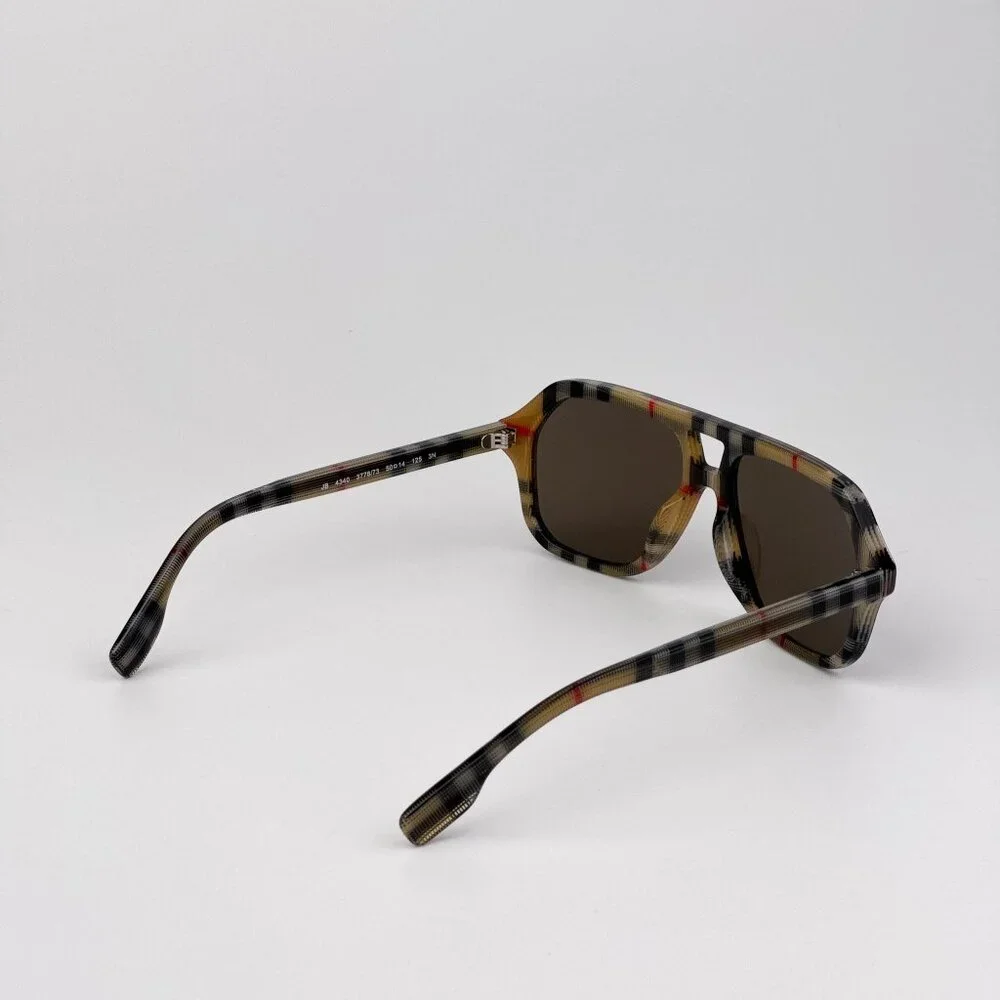 Burberry Kids JB4340 Sunglasses – Vintage Check Brown Pilot Frame| Model 377873